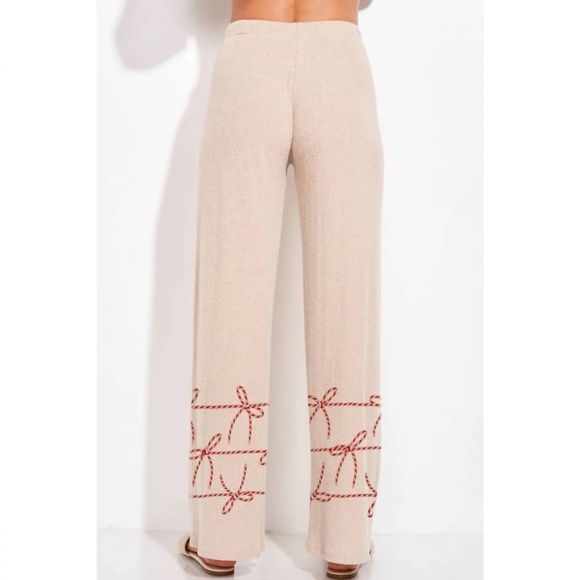 Phil Love - Christmas Ribbon Loungewear Pajama Set Size Medium NWOT - Picture 4 of 5